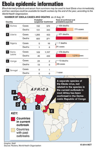 Ebola virus strikes many outside of US