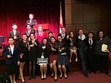 Speech and debate students sweeps competition at recent tournament