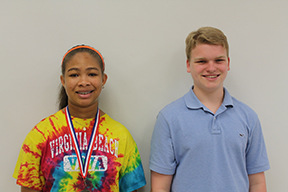 Danielle Nelson, seventh grade visual major, won Bak’s annual spelling bee. She is moving on to regionals along with the runner up, Luke Stone, eighth grade communications major.