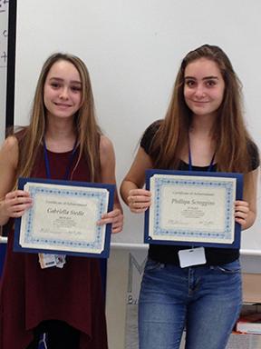 Students win literature contest