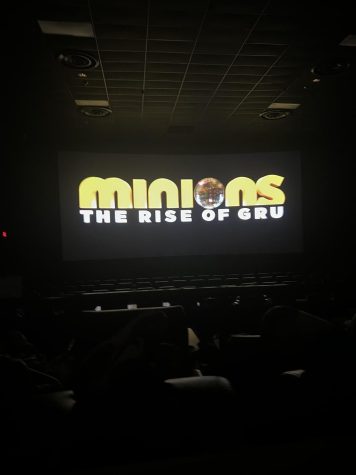 “Minions: Rise of Gru”  plays for viewers at Regal Cinemas.  Photo by Mabruk Alam